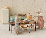 Maileg Metal Fridge, Mouse - Off White — alternate view