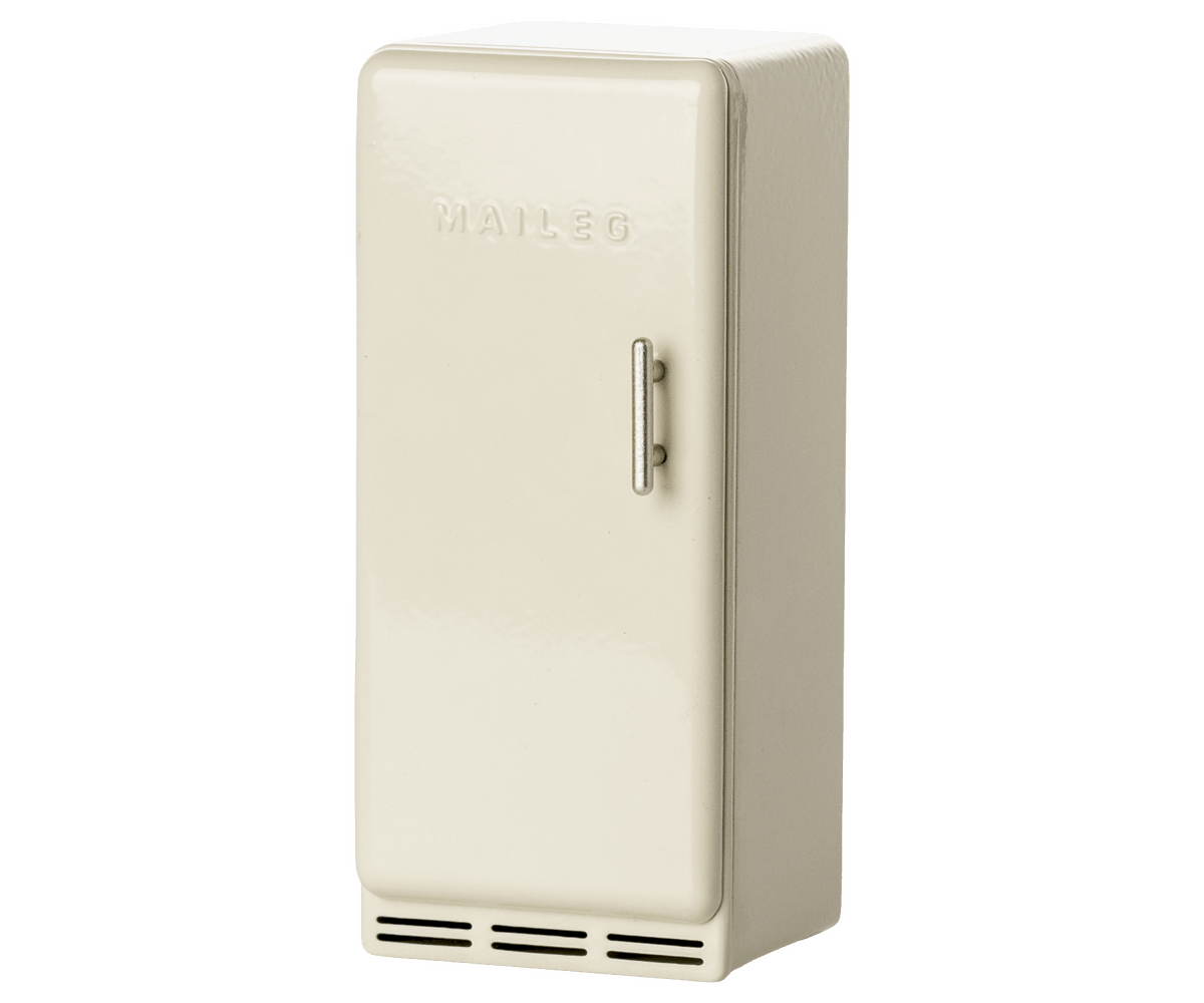 Maileg Metal Fridge, Mouse - Off White — main view