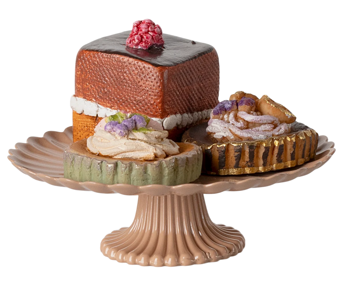 Maileg Mini Cakes and Cakestand | HONEYPIEKIDS