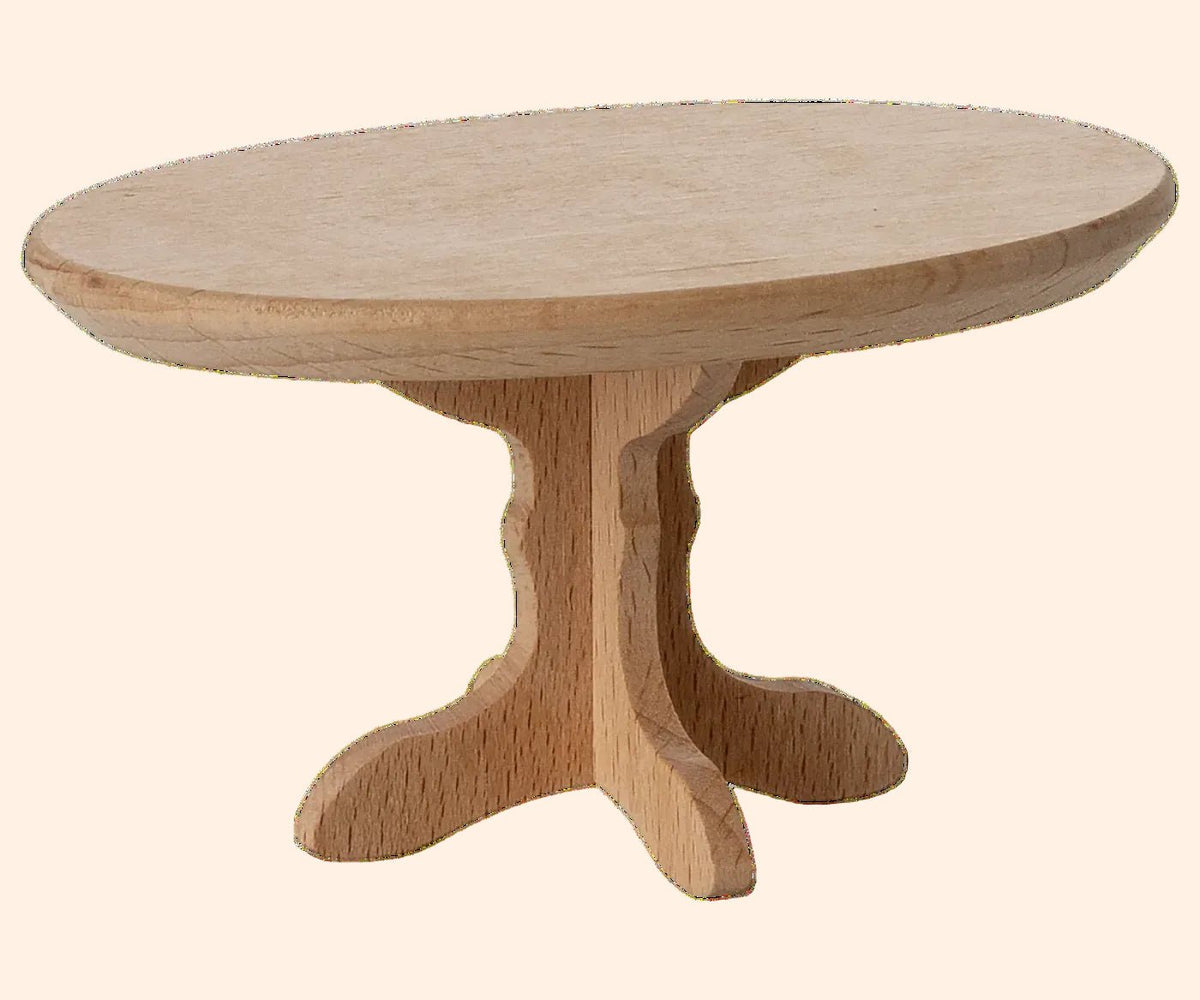 Maileg Oval Coffee Table, Mouse - Nature | HONEYPIEKIDS