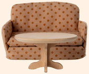 Maileg Oval Coffee Table, Mouse - Nature | HONEYPIEKIDS