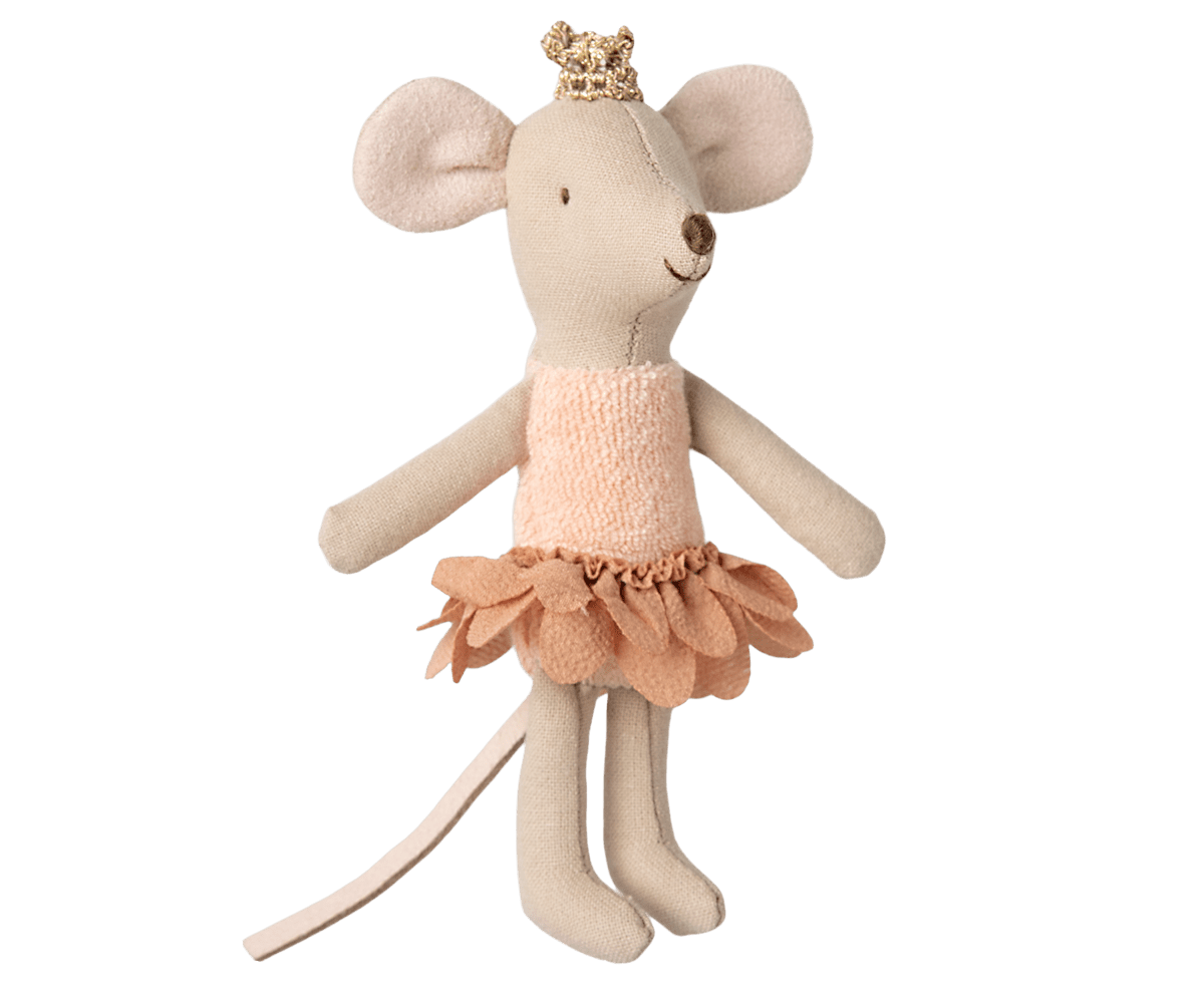 Maileg Princess Mouse, Little Sister in Matchbox — detail