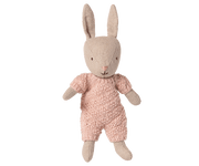 Maileg Rabbit, Micro - Sand - Rose Knitted Suit — main view