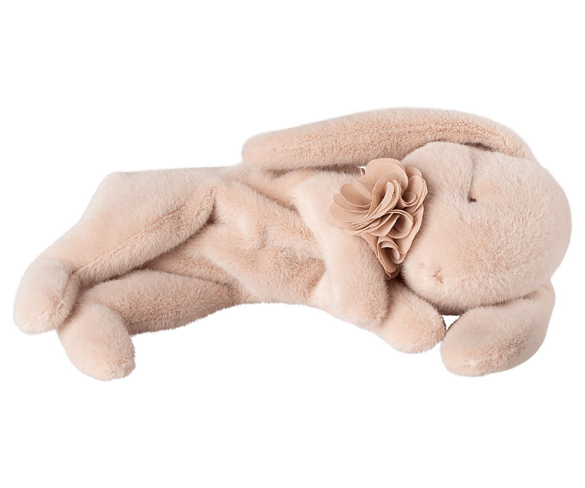 Maileg Sleeping Bunny Plush, Small - Powder — main view