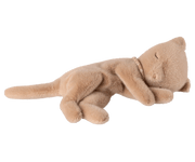 Maileg Sleeping Kitten Plush, Small - Cream Peach — main view
