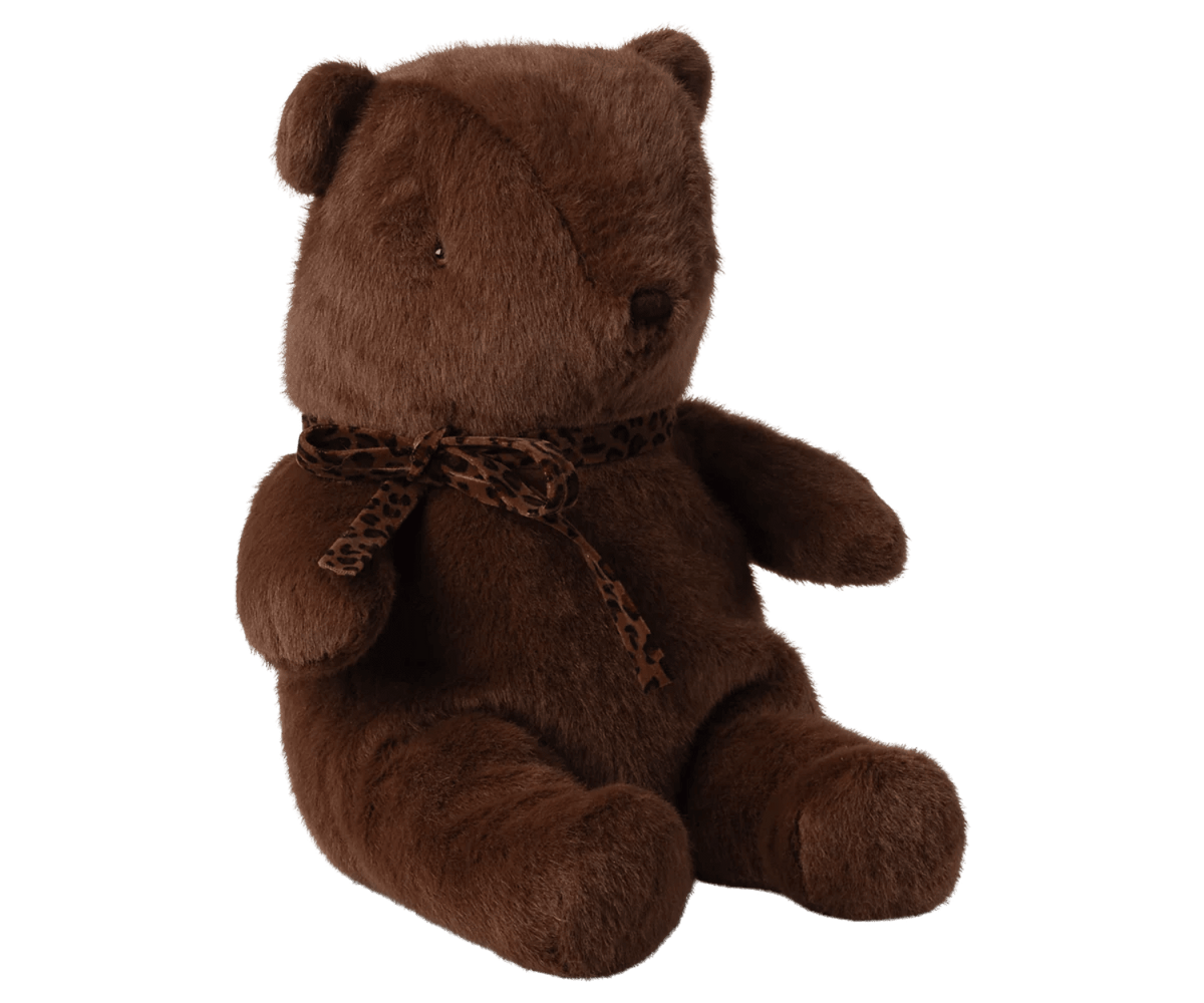 Maileg Teddy Bear Plush, Medium - Dark Chocolate  | HONEYPIEKIDS
