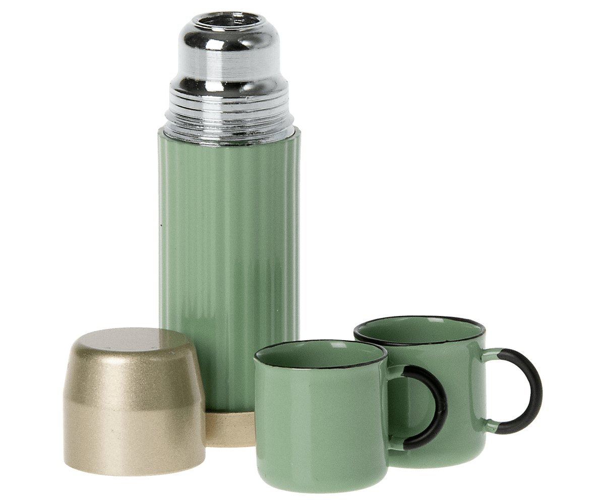 Maileg Thermos and Cups, Mouse - Mint — main view