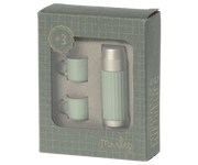 Maileg Thermos and Cups, Mouse - Mint — in use