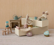 Maileg Tooth Fairy Mouse, Little Sister in Matchbox — detail