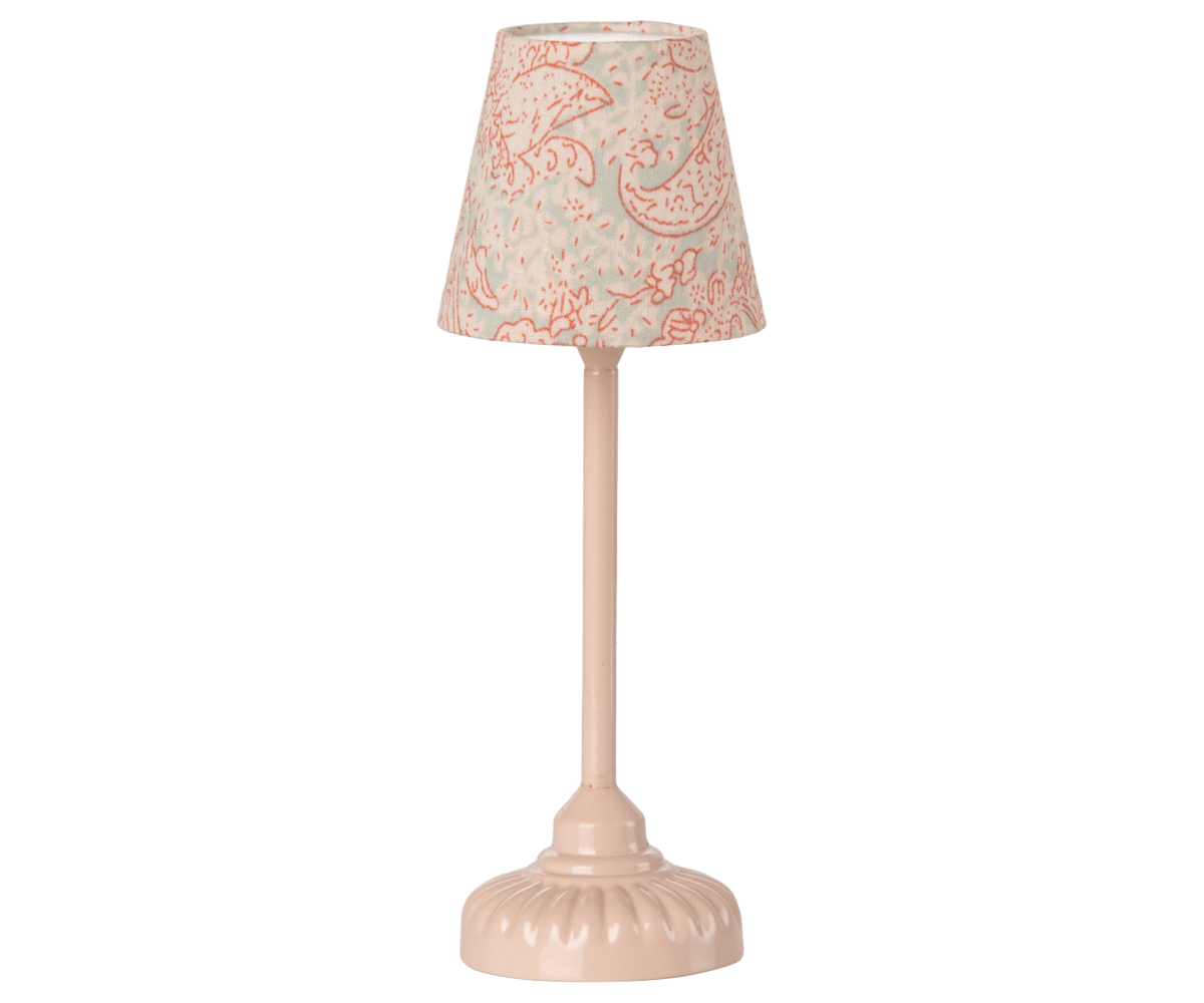 Maileg Vintage Floor Lamp, Mouse - Powder | HONEYPIEKIDS 