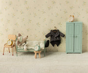 Maileg Vintage Single Bed, Mouse - Mint — alternate view