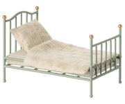 Maileg Vintage Single Bed, Mouse - Mint — main view