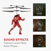 Marvel Avengers Iron Man Flying Figure IR Helicopter – World Tech Toys | HONEYPIEKIDS