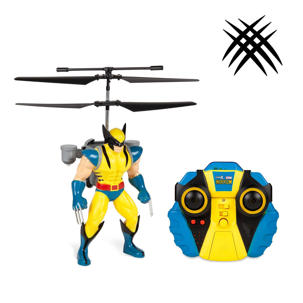 Marvel X-Men Wolverine Flying Remote Control 2CH IR Helicopter