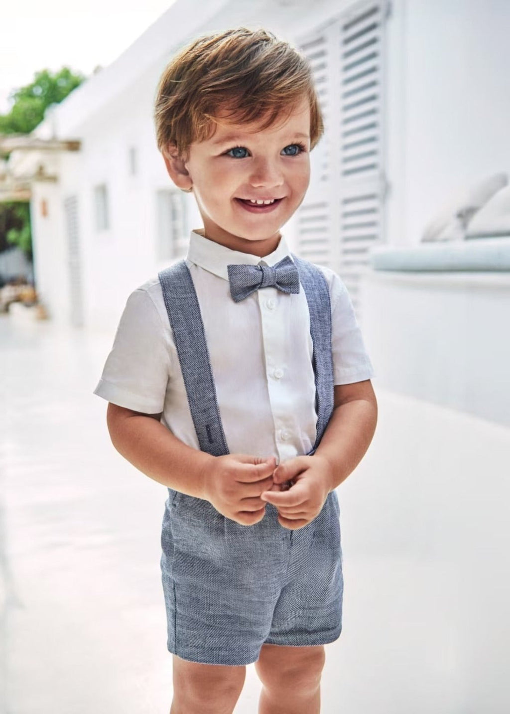 Bow Tie Grey Shorts For Kids Christening Outfit Boys Grey Shorts