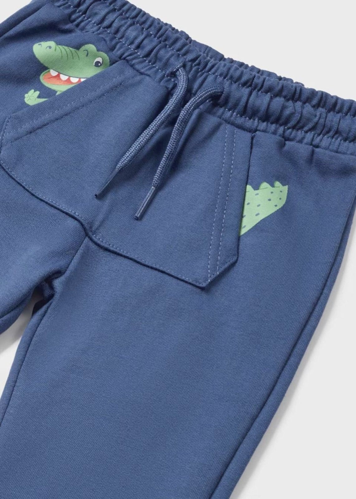 Mayoral Baby & Toddler Boys Blue Alligator Jogger Pants | HONEYPIEKIDS 