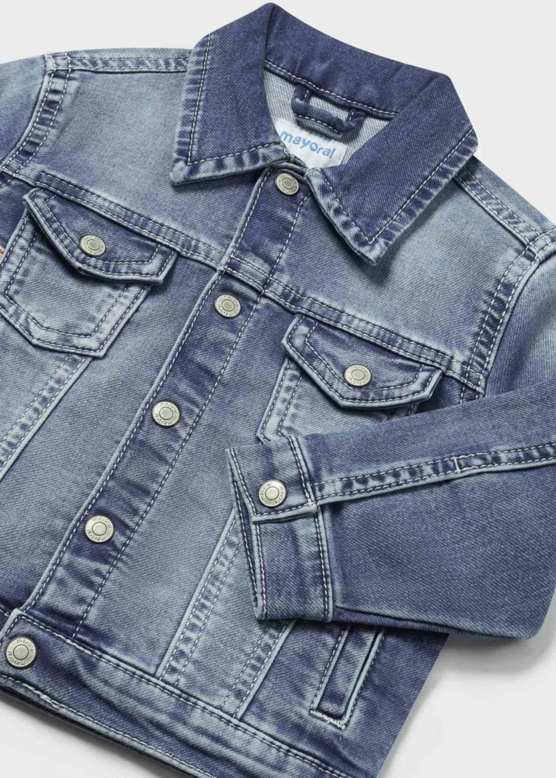 Mayoral Baby & Toddler Boys Medium Blue Denim Jacket | HONEYPIEKIDS 