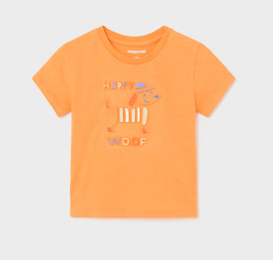 Mayoral Baby & Toddler Boys Orange Happy Dog Shirt | HONEYPIEKIDS