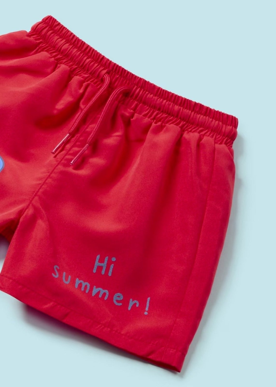 Mayoral Baby & Toddler Boys Red Animal Swim Trunks & Hat | HONEYPIEKIDS 