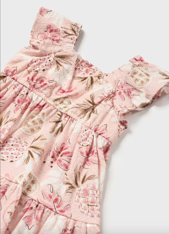 Mayoral Baby & Toddler Girls Pink Pineapple Print Dress | HONEYPIEKIDS