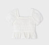 Mayoral Girls Crochet and Lace Top and Capri Pant Set | HONEYPIEKIDS