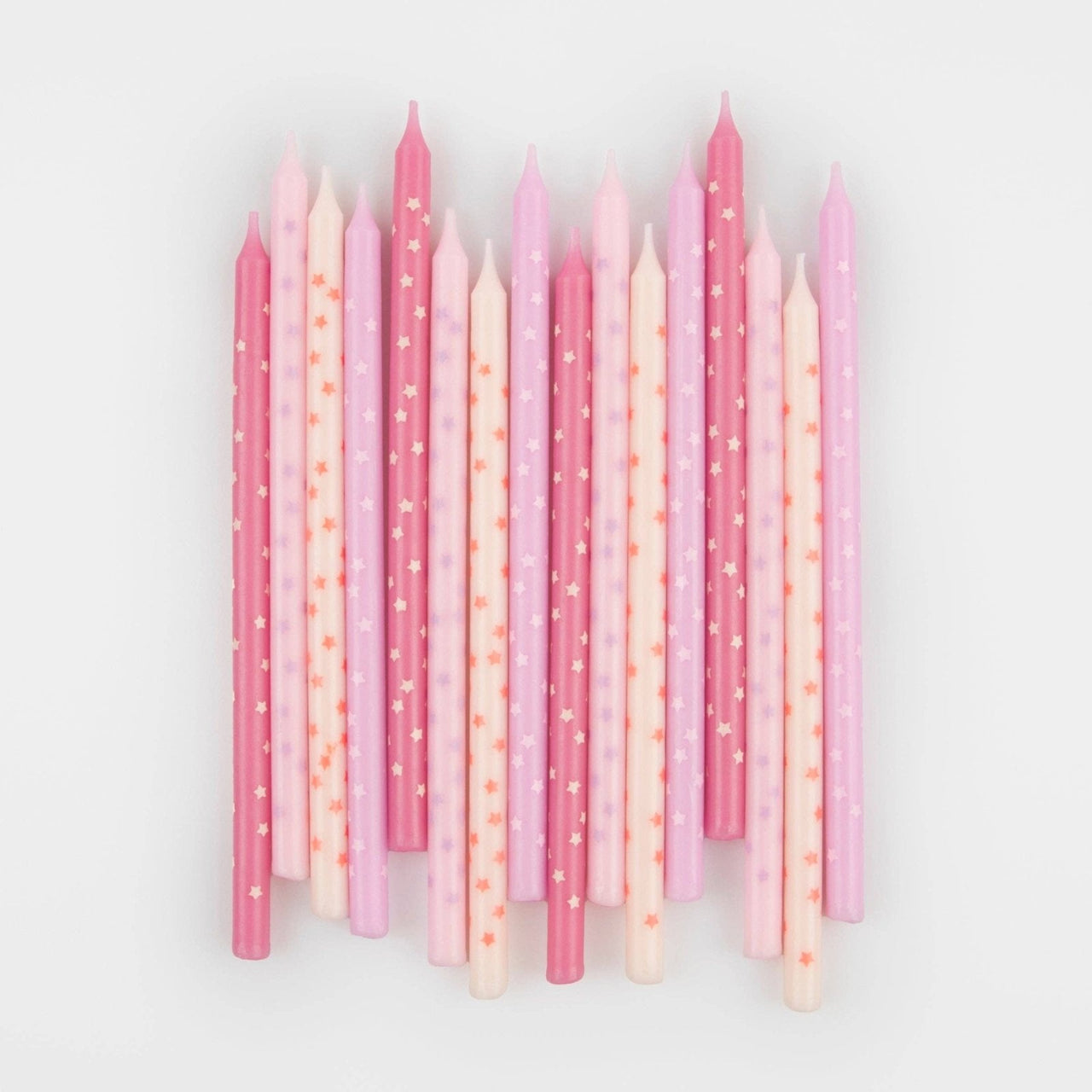 Meri Meri Pink Stars Candles - Set of 16 | HONEYPIEKIDS 