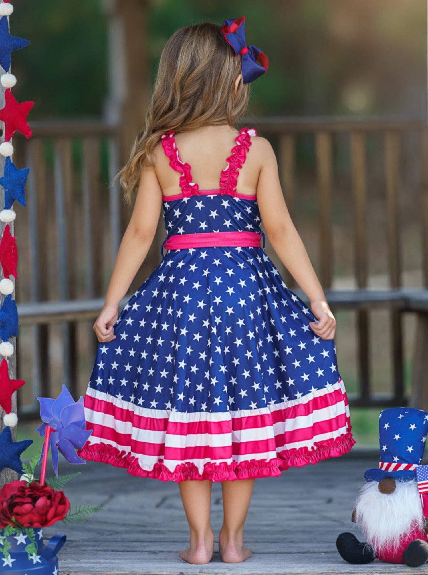 Little Girls You're A Firework Hi Lo Dress HONEYPIEKIDS