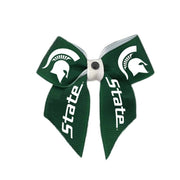 Michigan State University Mini Barrette Hair Bow | HONEYPIEKIDS 
