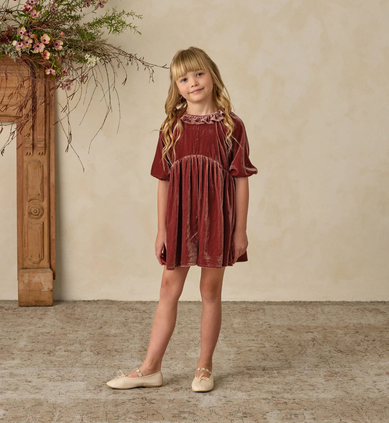 Noralee Girls Adeline Dress in Rose | HONEYPIEKIDS