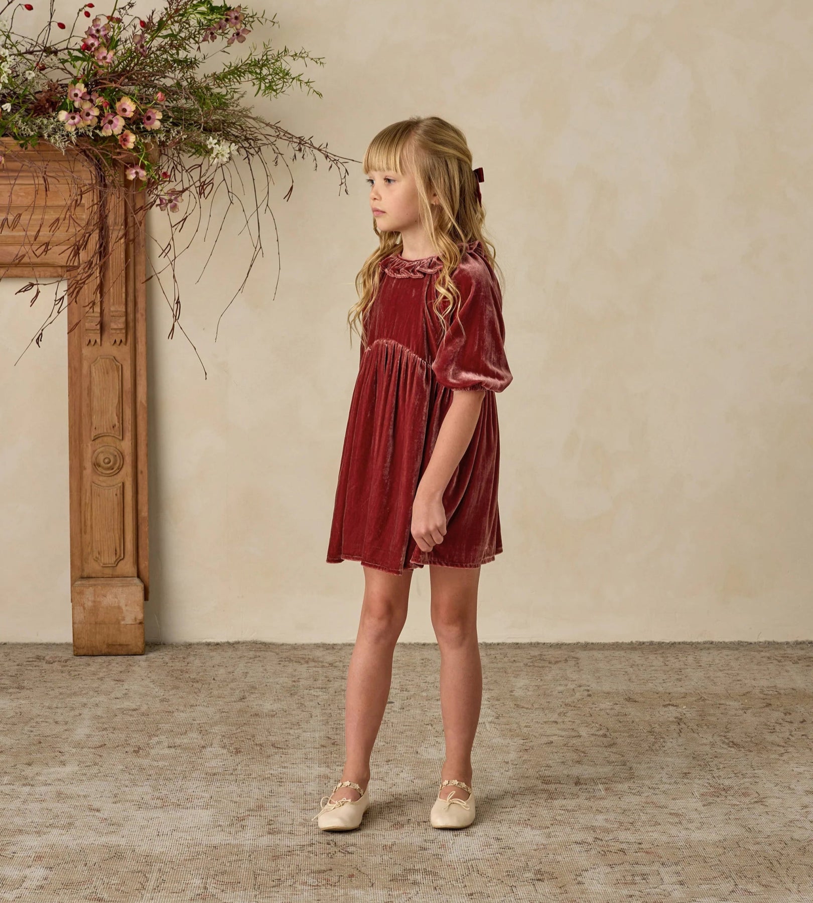 Noralee Girls Adeline Dress in Rose | HONEYPIEKIDS