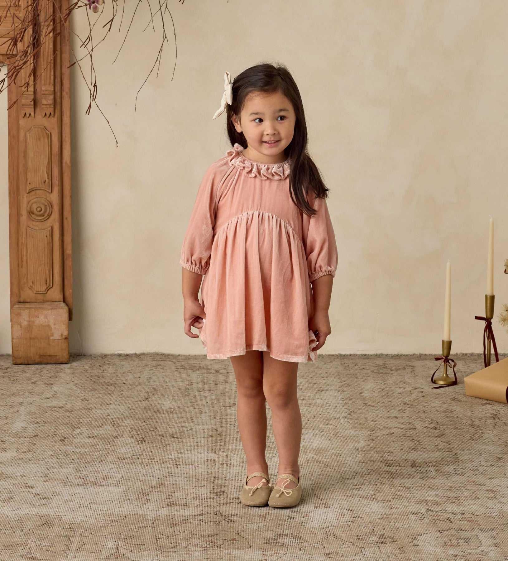 Noralee Adeline Velvet Dress in Rose for Kids, 8Y, Multi Color Noralee Adeline Velvet Dress in Rose for Kids, 8Y, Multi Color