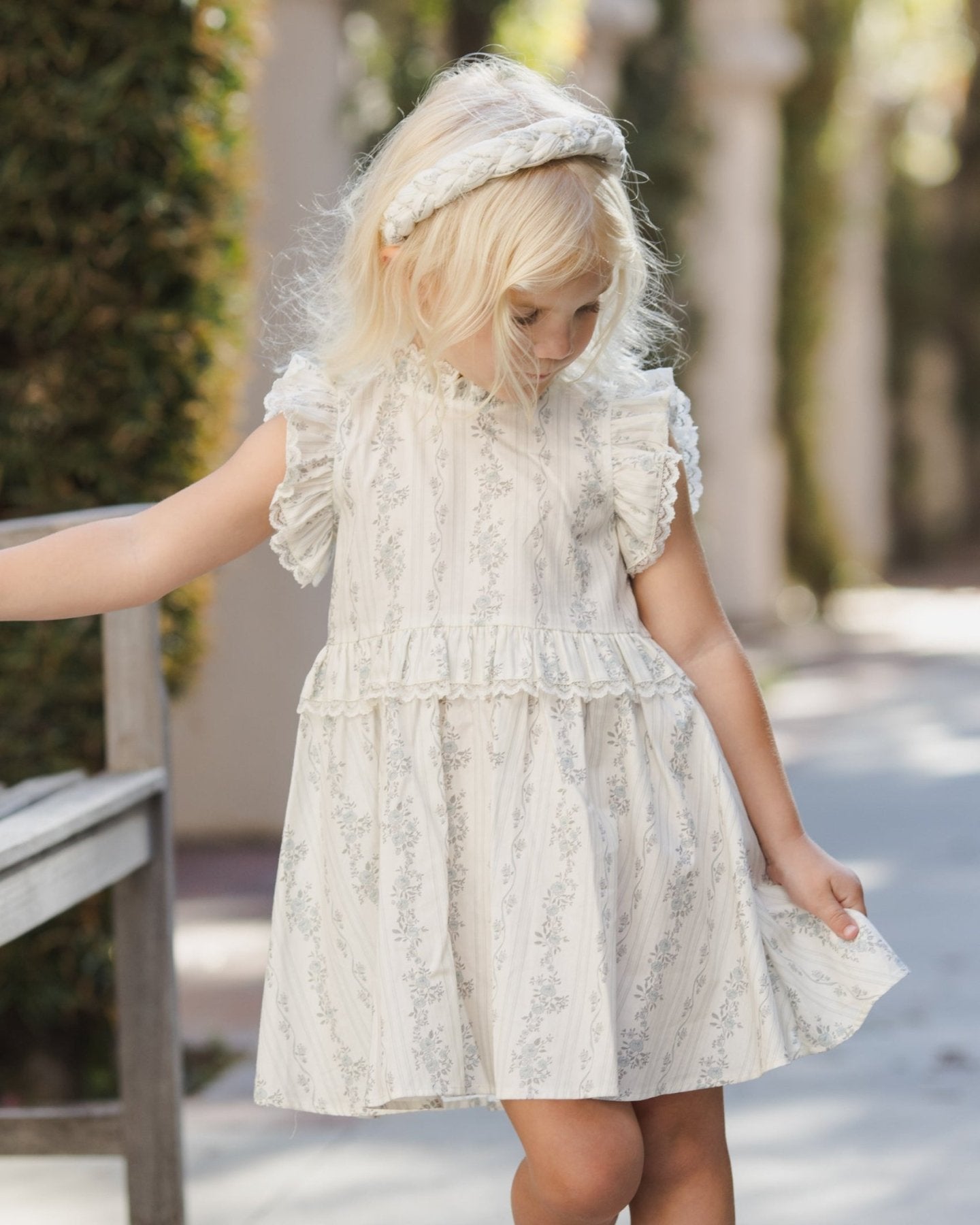 NORALEE ドレス Noralee Alice Dress - French Floral Stripe | HONEYPIEKIDS