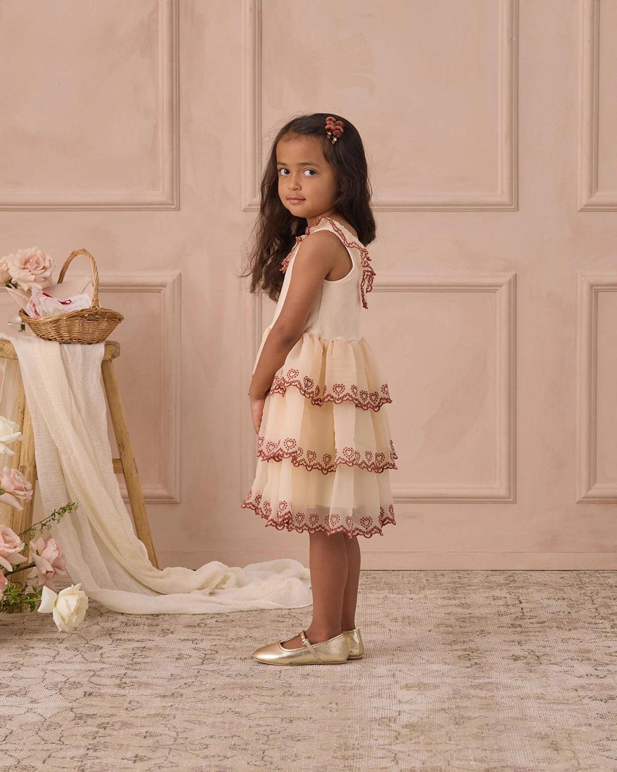NoraLee Angelina Dress in Pearl | HONEYPIEKIDS