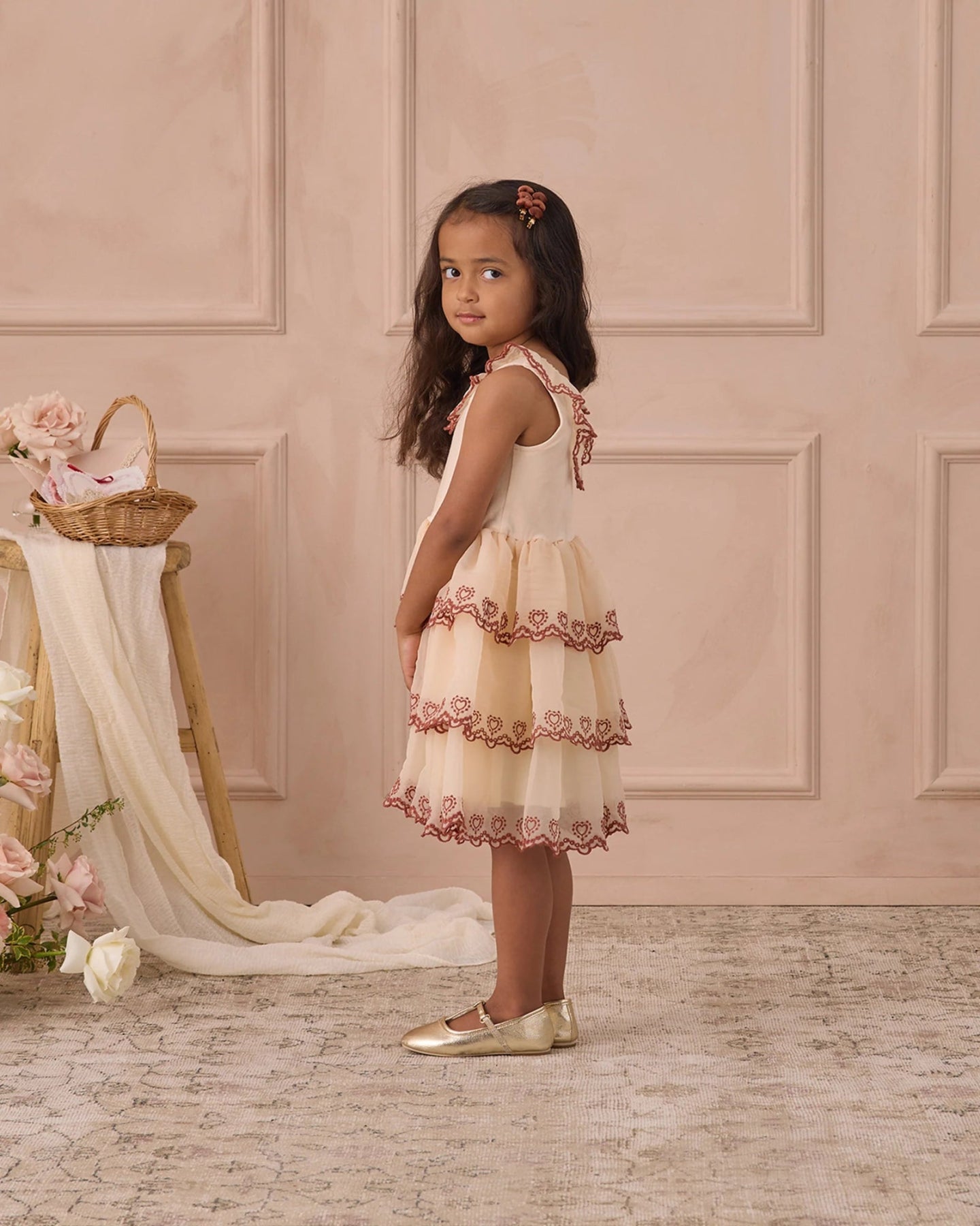 NoraLee Angelina Dress in Pearl | HONEYPIEKIDS