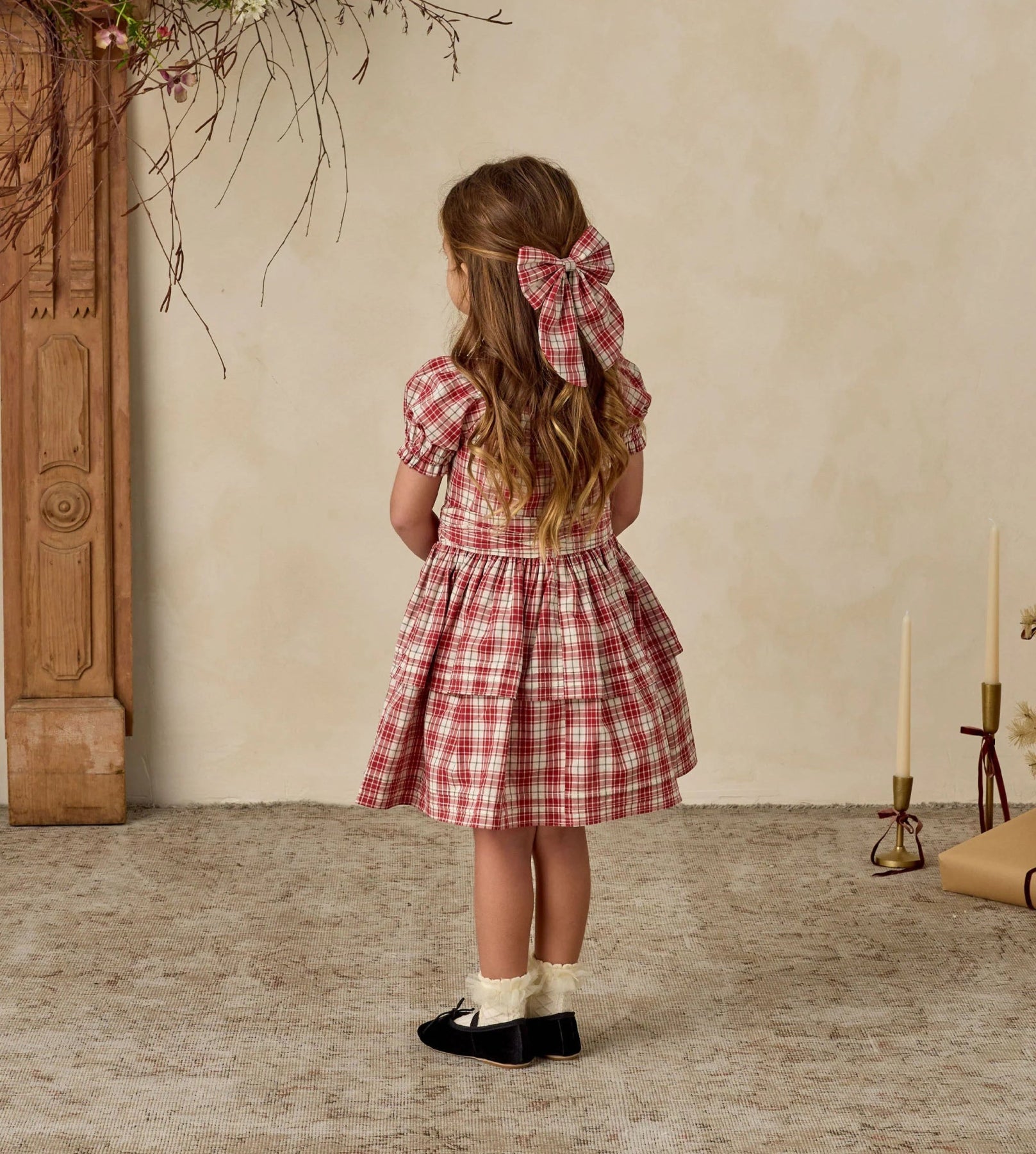 Noralee Annette Dress - Holiday Tartan | HONEYPIEKIDS