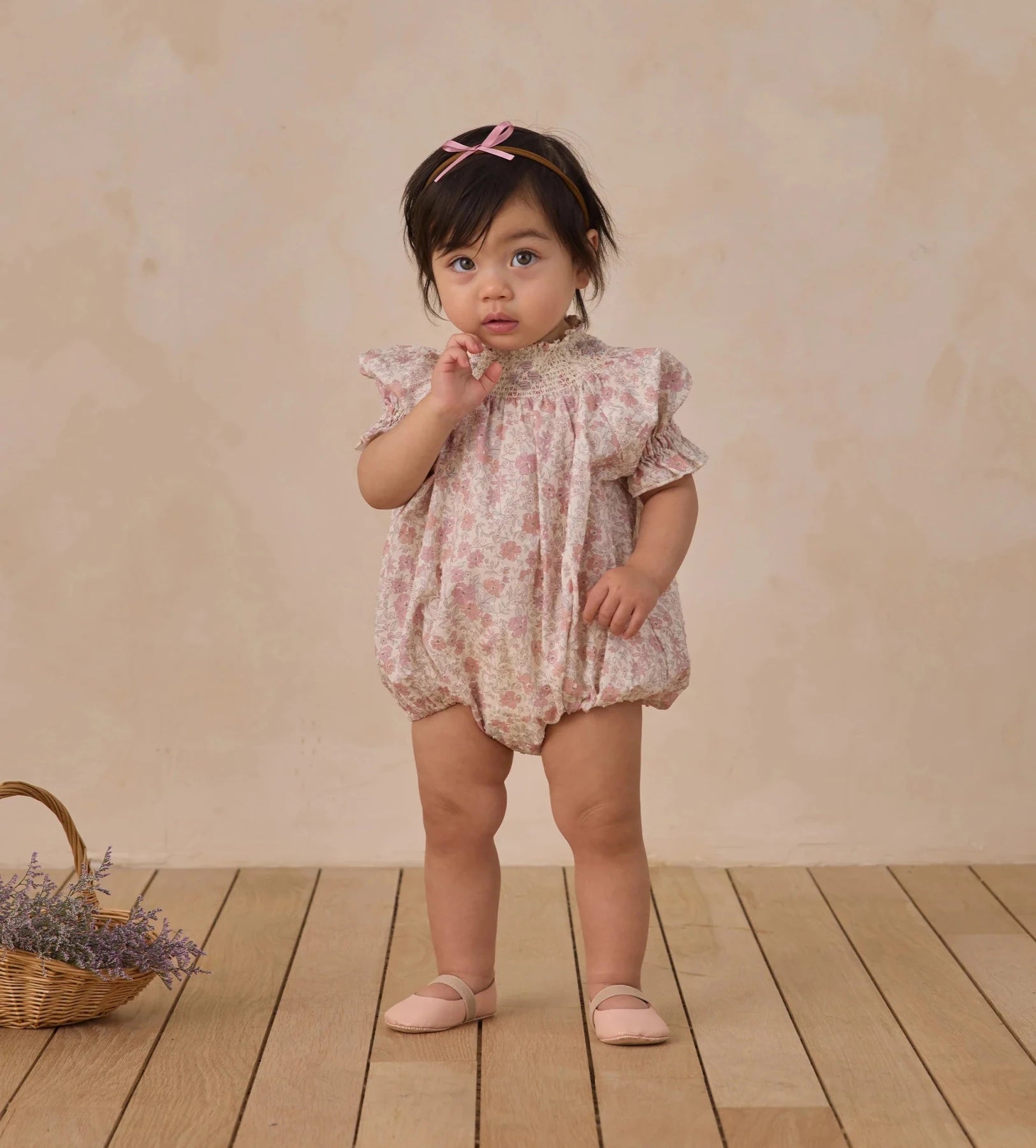 Noralee Baby Maddie Romper - Pastel Garden | HONEYPIEKIDS