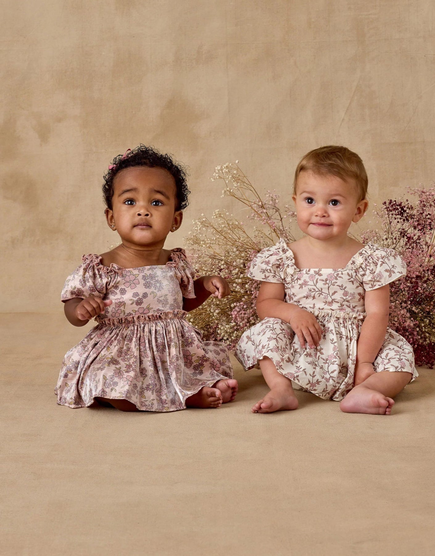 Noralee Baby Margot Romper in Harvest Fleur | HONEYPIEKIDS 