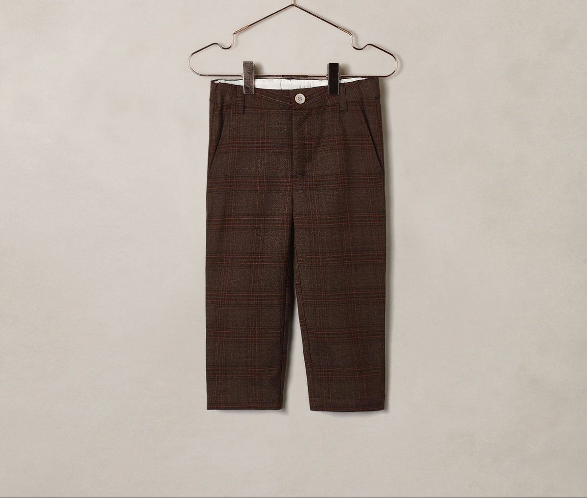 Noralee Boys Sebastian Pant - Heathered Plaid | HONEYPIEKIDS