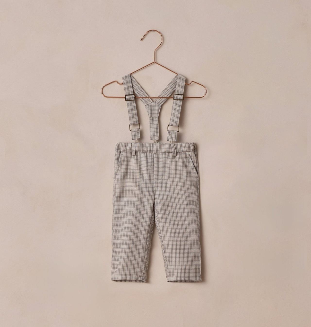 NoraLee Boys Suspender Pants in French Blue | HONEYPIEKIDS 
