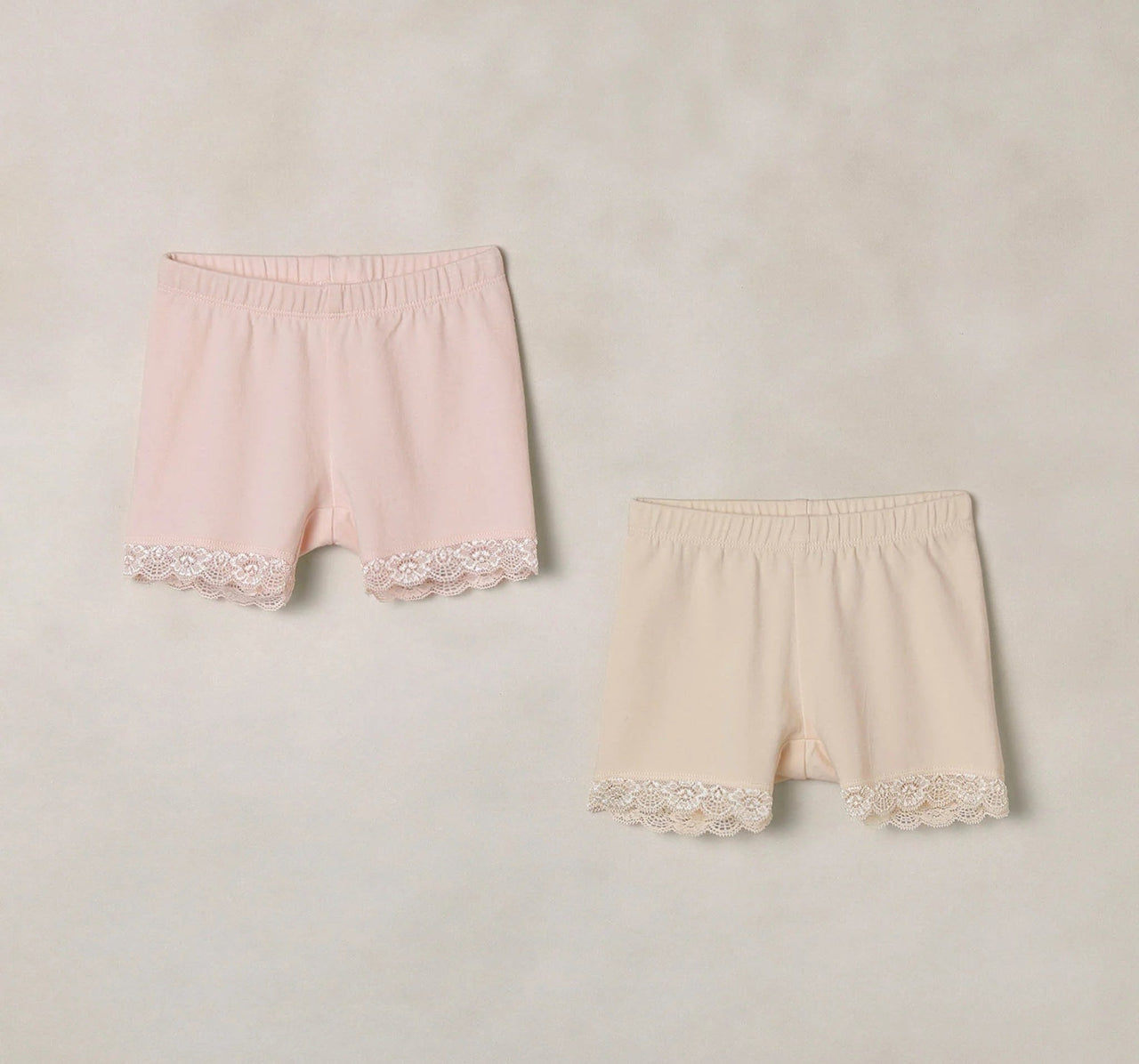 Noralee cartwheel shorts in Blush and pearl | HONEYPIEKIDS