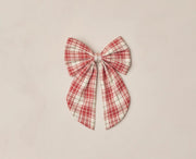 NoraLee Everly Hair Bow -  HOLIDAY TARTAN | HONEYPIEKIDS.COM