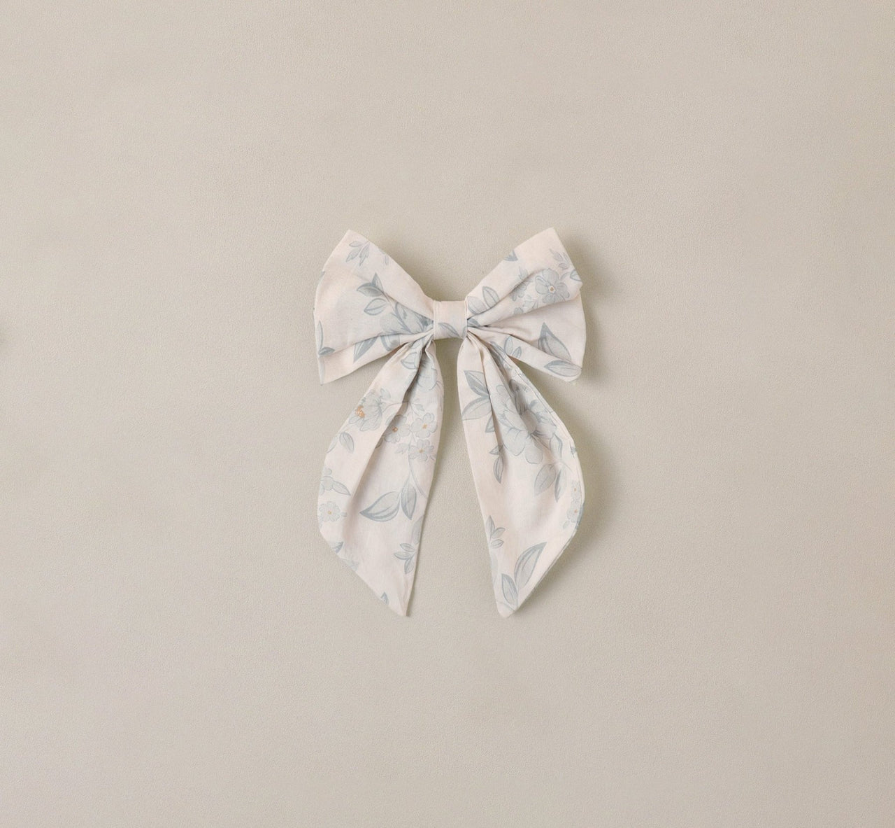 Noralee Everly Hair Bow in Mist Color and English Rose pattern | HONEYPIEKIDS