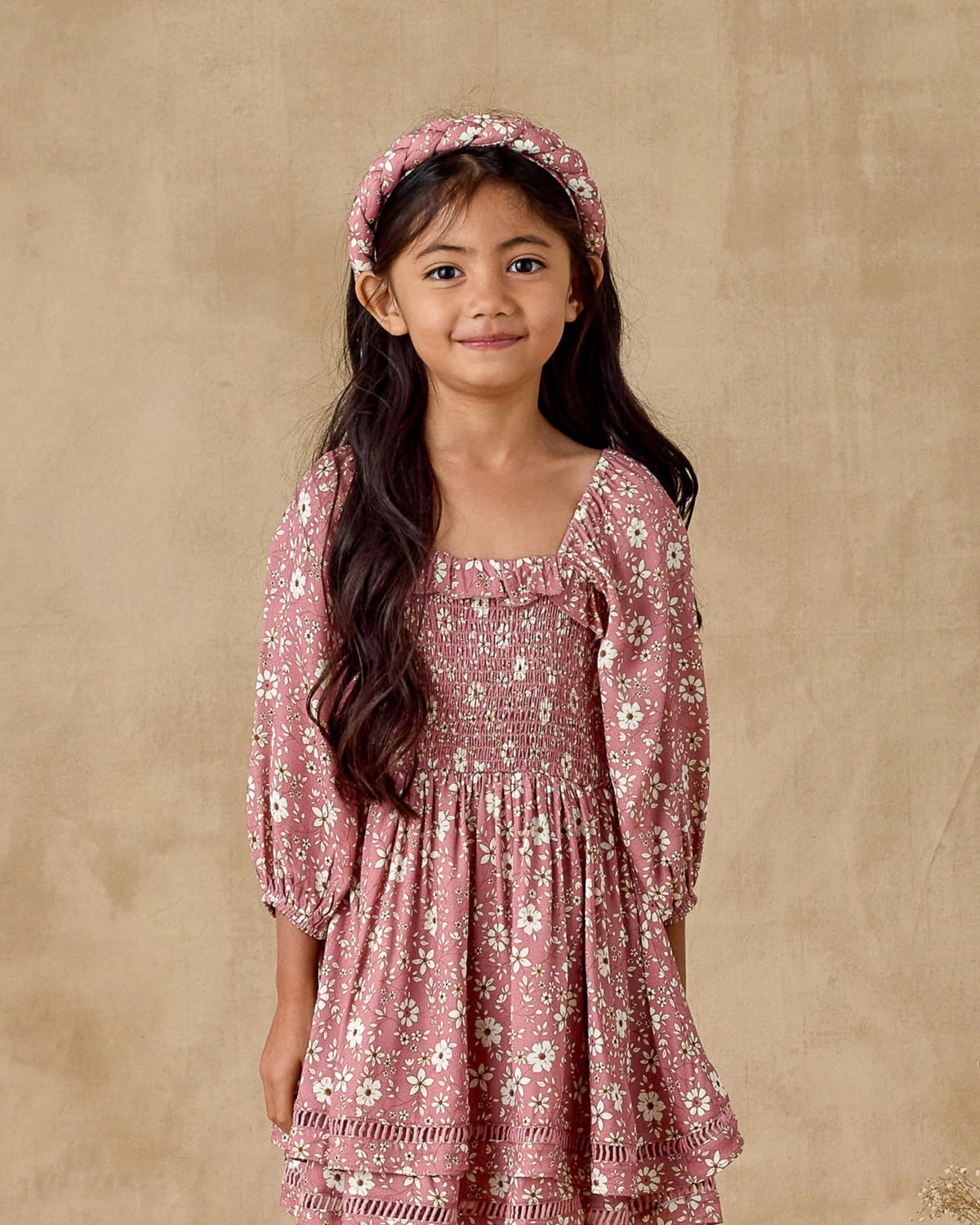 Noralee Girls Elodie Dress in Rose Bloom | HONEYPIEKIDS