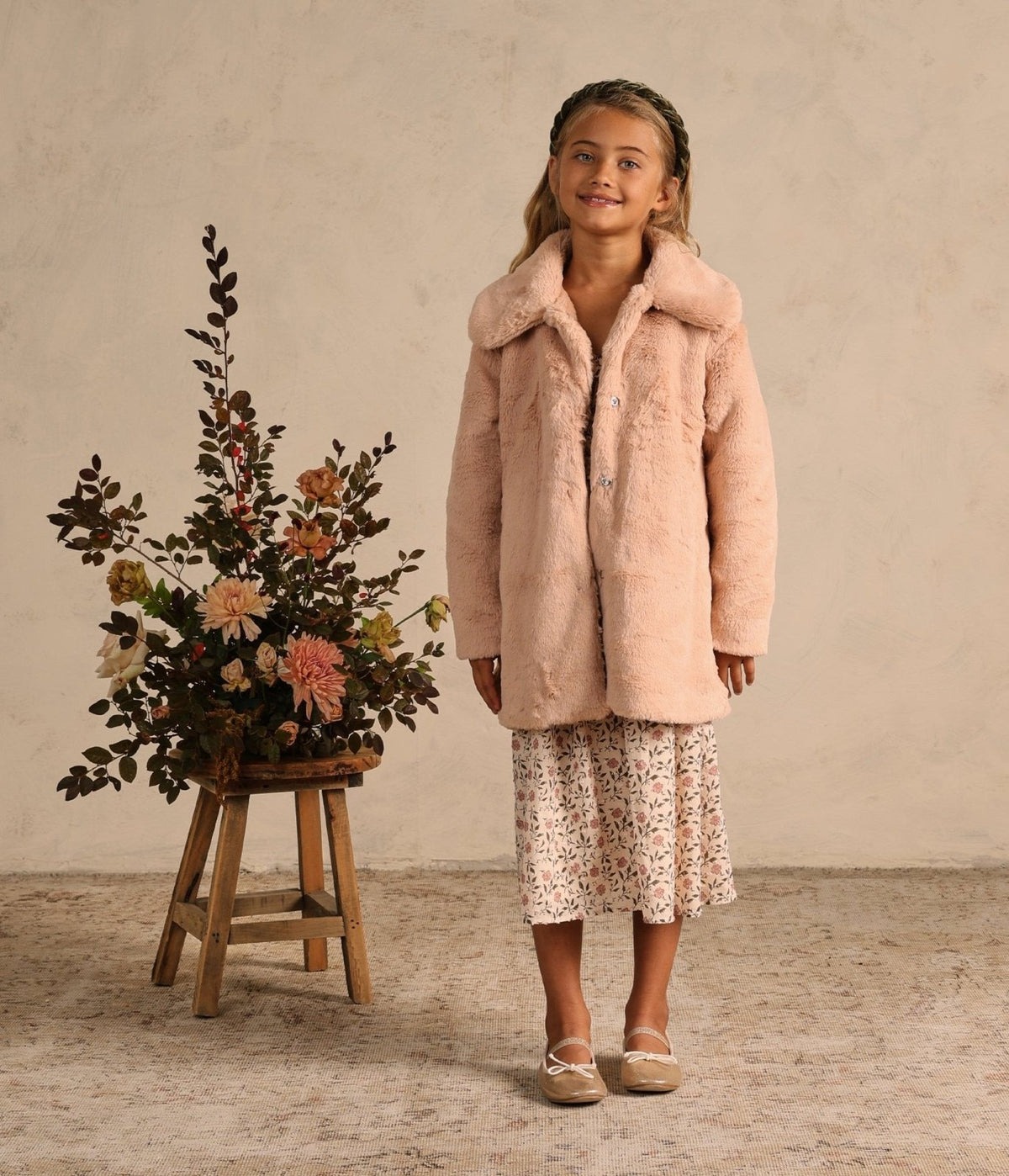 NoraLee Girls Eloise Coat - Antique | HONEYPIEKIDS 