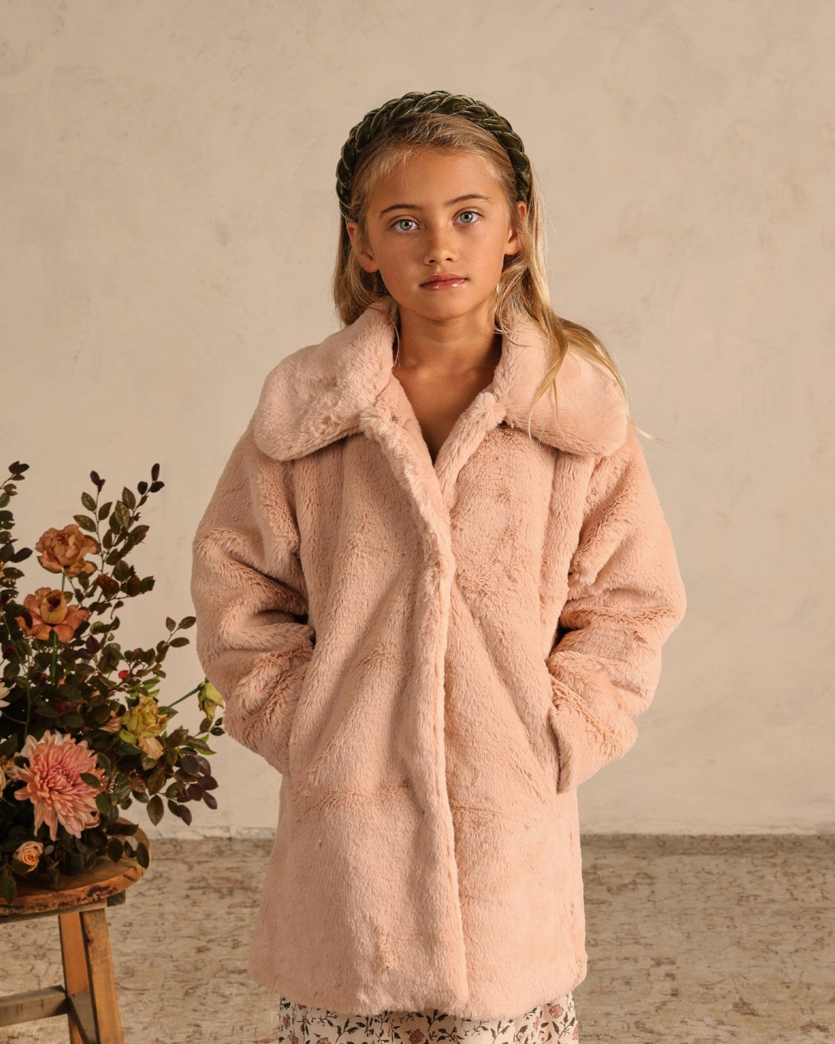 NoraLee Girls Eloise Coat - Antique | HONEYPIEKIDS 