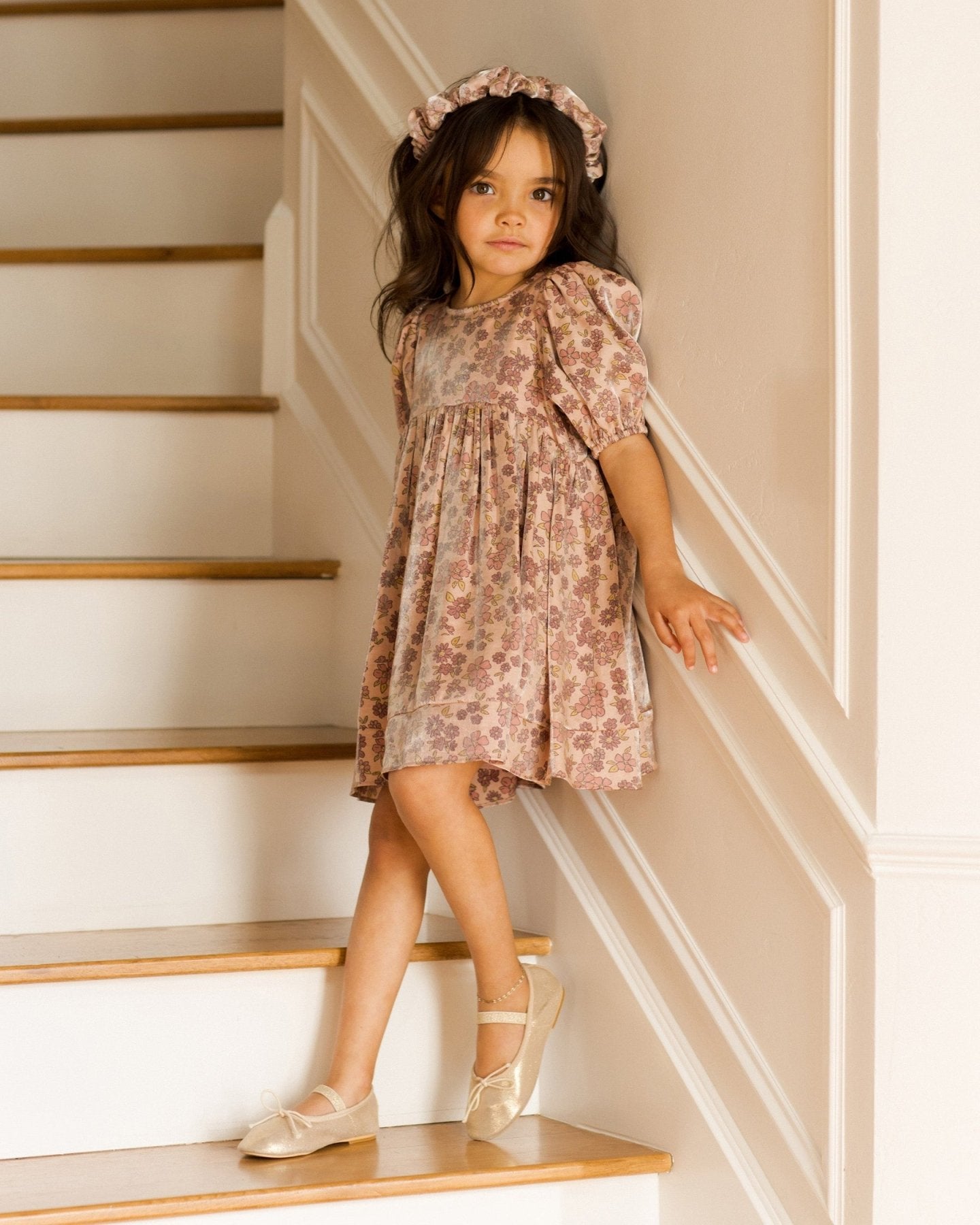 NoraLee Girls Luna Dress in Harvest Fleur | HONEYPIEKIDS