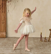 Noralee Girls Ruffle Tulle Collar - Antique | HONEYPIEKIDS