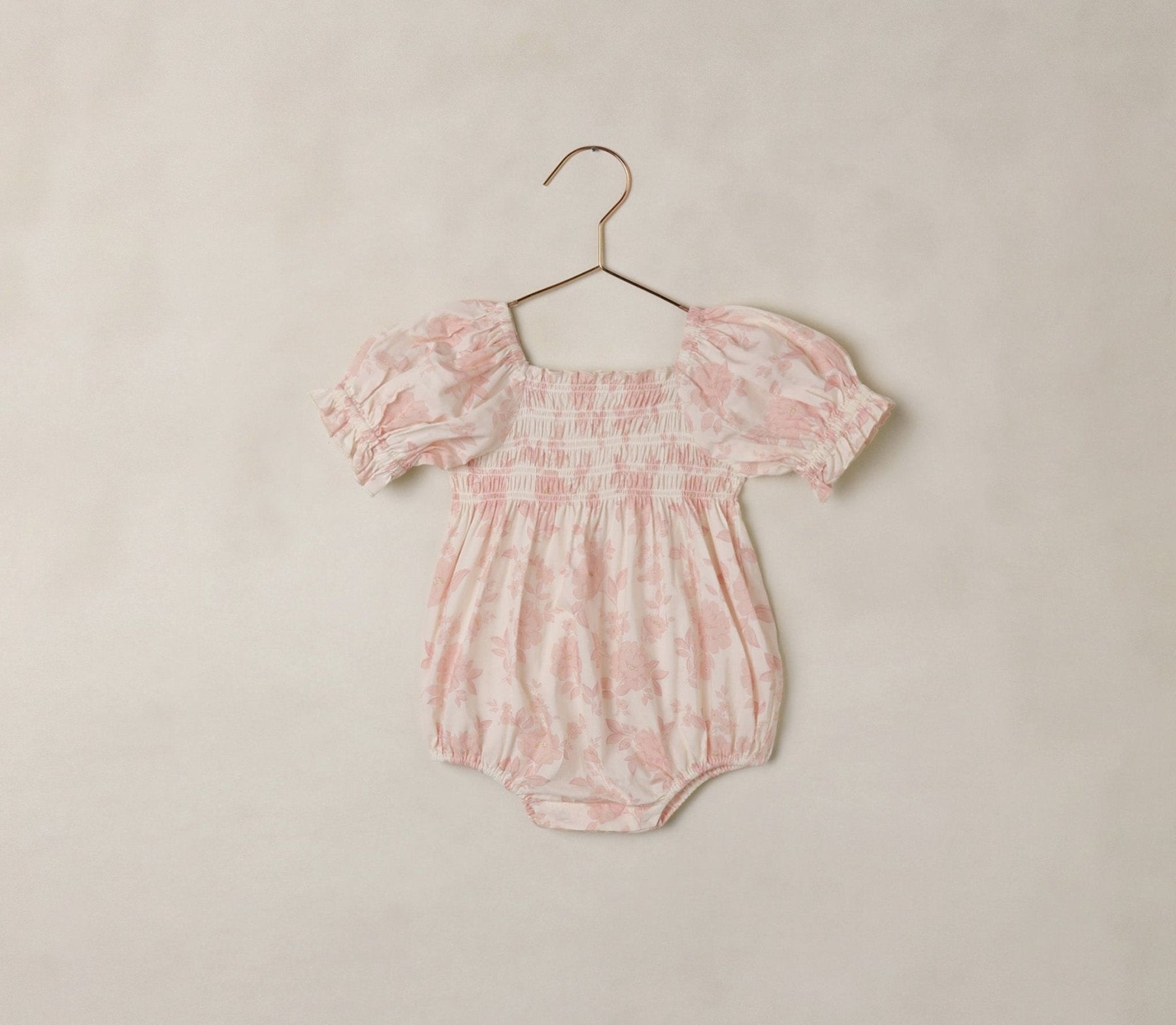 Noralee Hazel Romper - English Rose - Ivory | HONEYPIEKIDS 