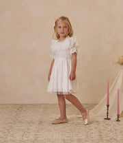 NoraLee Kit Dress - White | HONEYPIEKIDS 