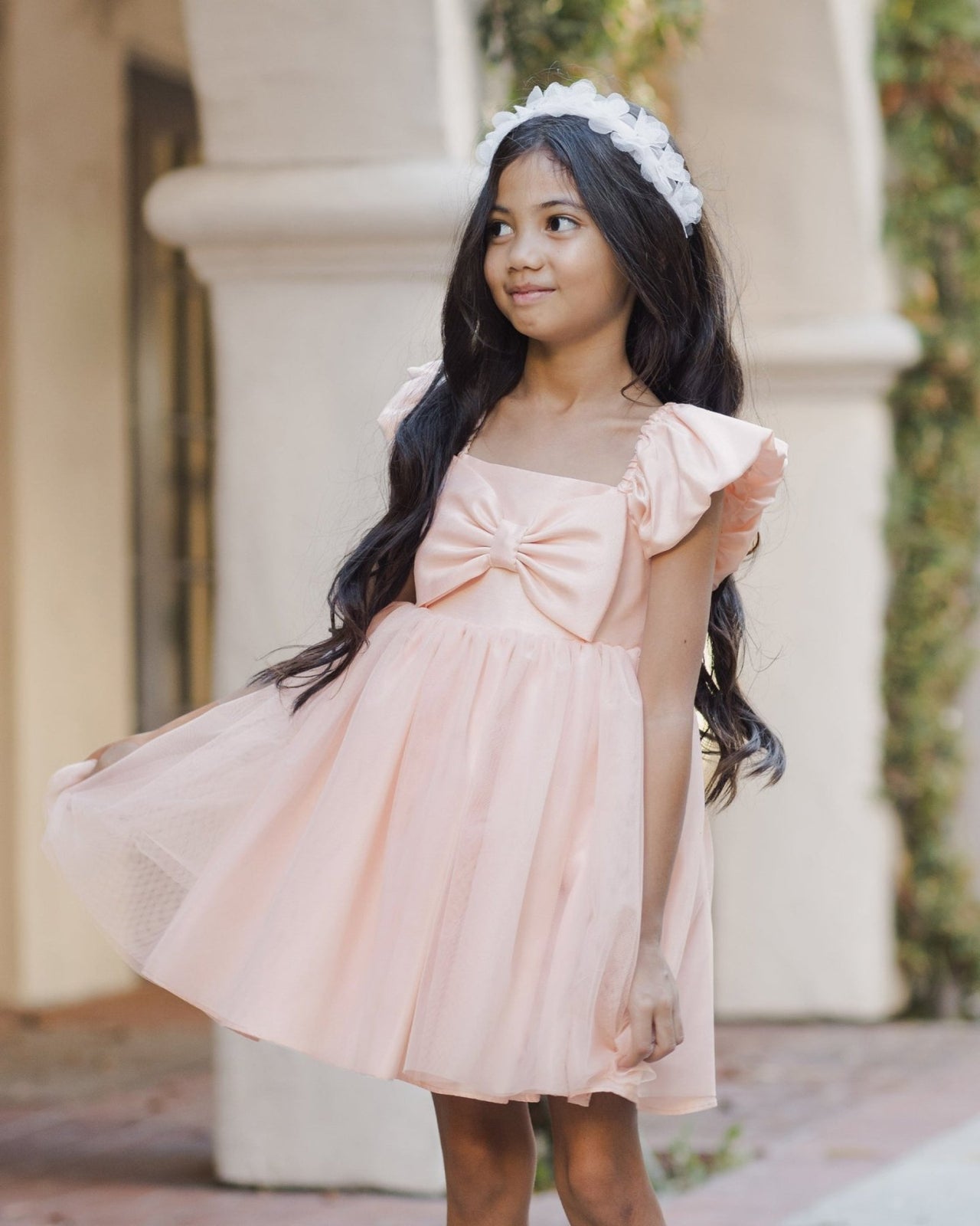 Noralee Madeline Dress - Blush | HONEYPIEKIDS